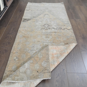 2&#39;5x6&#39;4 ft, TURKISH SMALL RUNNER Rug, Shabby Rug, Handmade Rug, Vintage Rug, Mini Decor Mat, Boho Rug, Kitchen Runner Rug, Interior Designer