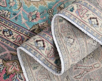 手織りトルコウールラグ：大型モダンエリアラグ（9'6x12'7） - Etsy 日本