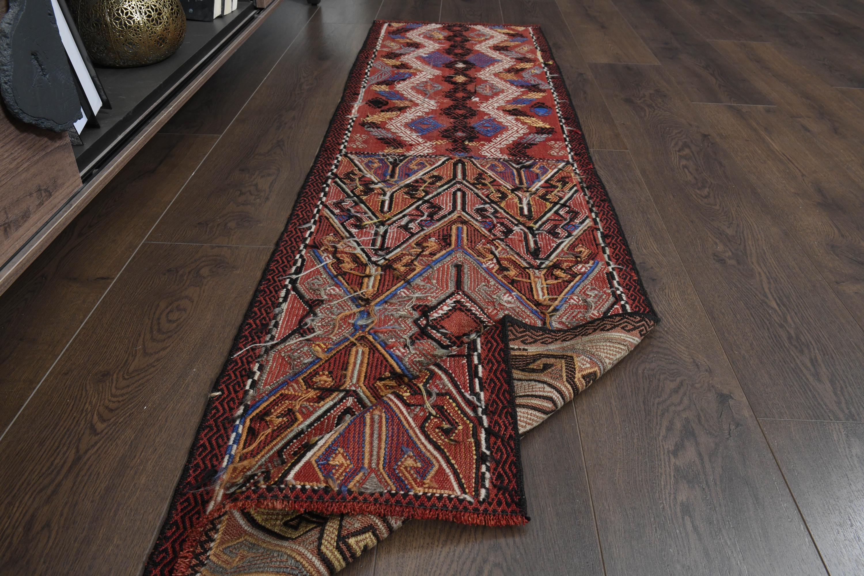 Buy Colorful Kilim Runner Rug: 1'6x6'1 Ft, Vintage Turkish