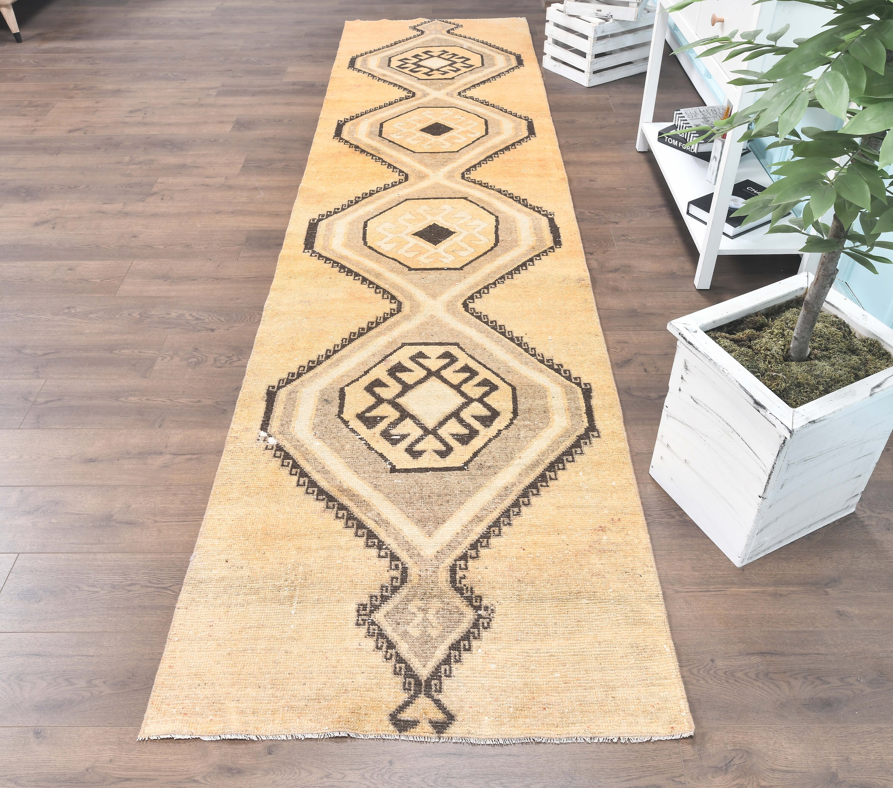 3'2x12'9 ft ORANGE RUNNER RUG Kitchen Runner Rug Etsy
