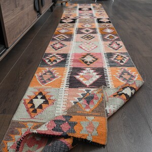 2&#39;2x12 ft, One of a Kind, COLORFUL RUNNER RUG, Turkish Runner Rug, Handmade Runner Rug, Stair Runner, Kitchen Runner, Hallway Rug Runner
