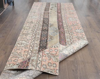 3&#39;1x9&#39;6 ft, TURKISH PATCHWORK RUNNER, Vintage Rug, Colorful, Farmhouse Rug, Minimalist Runner Rug, Handmade Rug, Tribal Rug, Interior Rug