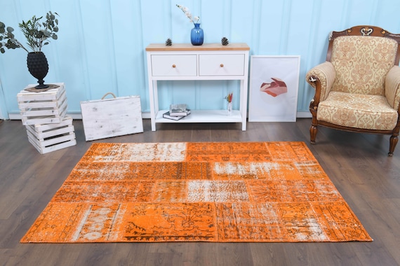 Handgefertigter Türkischer Teppich: Vintage Teppich 120x200 cm