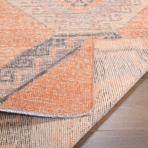 2&#39;7x3&#39;8 ft, SHABBY, VINTAGE RUG, Red Rug, Interior Designer, Orange Rug, Turkish Rug, Wool Rug, Farmhouse Rug, Boho Chic, Design, Rug 3x4
