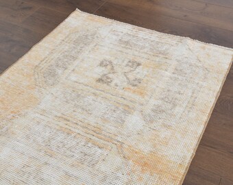 手作りのトルコ製ランナーラグ：ヴィンテージボヘミアンドアマット（2