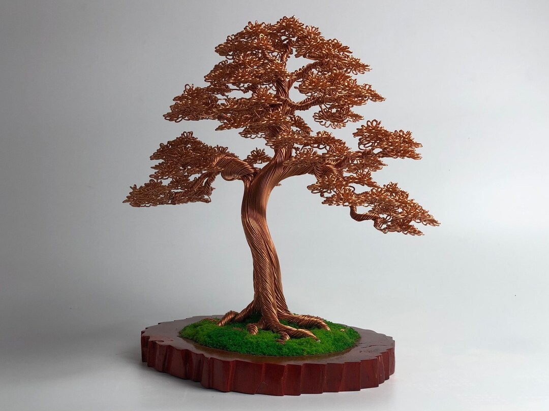 Aluminum Wire Bonsai Tree Lucky Tree Art Wire Tree Etsy