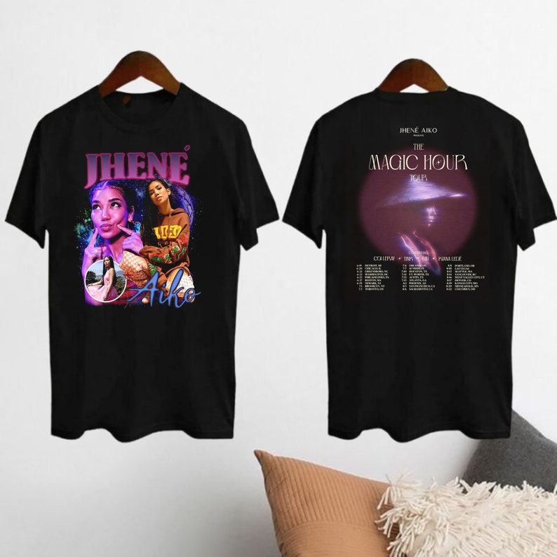 Jhene Aiko The Magic Hour Tour 2024 Shirt, Jhene Aiko 90s Vintage Tee, Jhene Aiko Fan Gift, Jhene Aiko 2024 Concert Shirt, Jhene Aiko Merch image 1