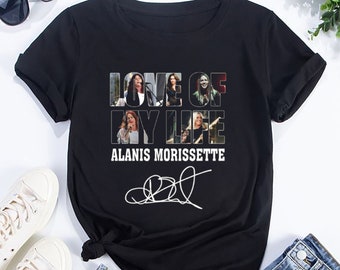 Alanis Morissette Signatures Shirt, Alanis Morissette Tour 2024 Shirt, Alanis Morissette Fan Gift, Alanis Morissette 90s Vintage Shirt