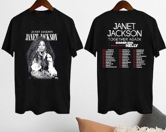 Graphic Janet Jackson 2024 Tour Shirt, Janet Jackson Together Again Summer 2024 Concert Shirt, Janet Jackson Fan Gift, Janet Jackson Merch