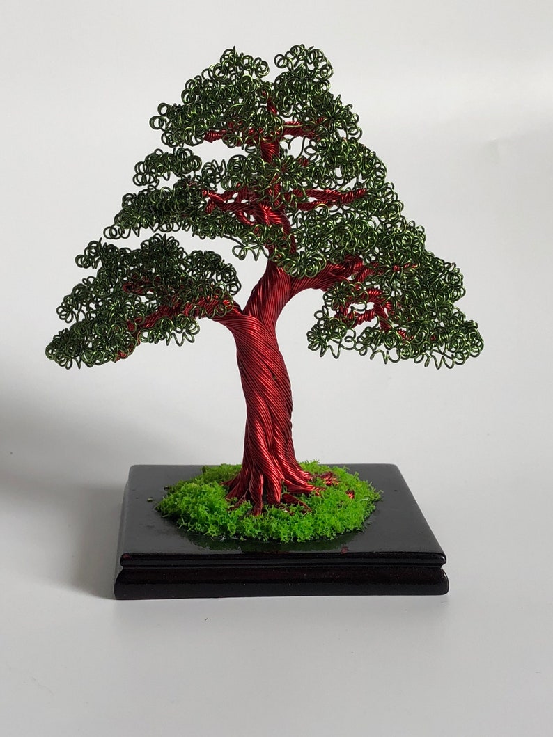 Copper Bonsai Tree Lucky Tree Art Wire Tree Sculpture Tree of Life Wire