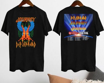 2024 Def Leppard und Reise Tour T-Shirt, Das Sommer Stadion Tour 2024 Shirt, Def Leppard Fan Shirt, Reise Band Merch, Rock Musik Shirt