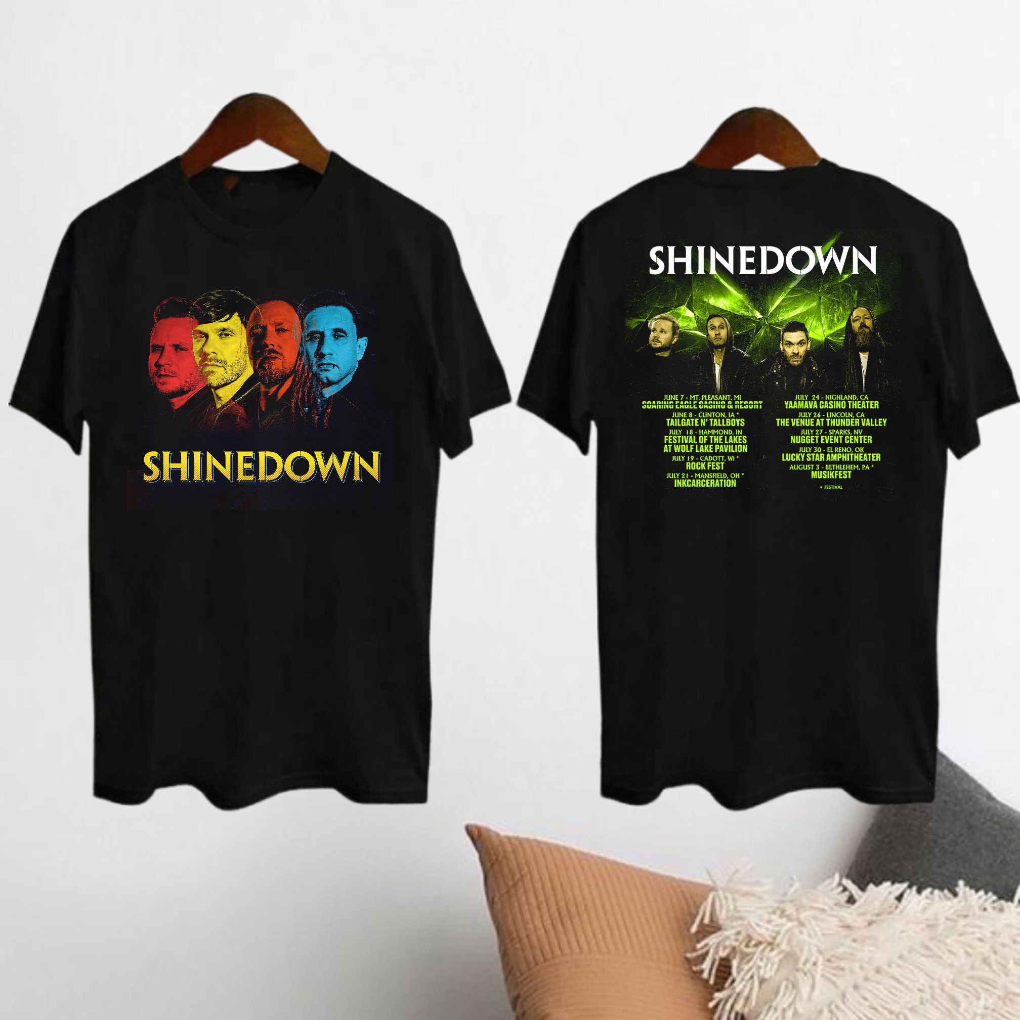 Shinedown Revolution Tour 2025 Concert Stage