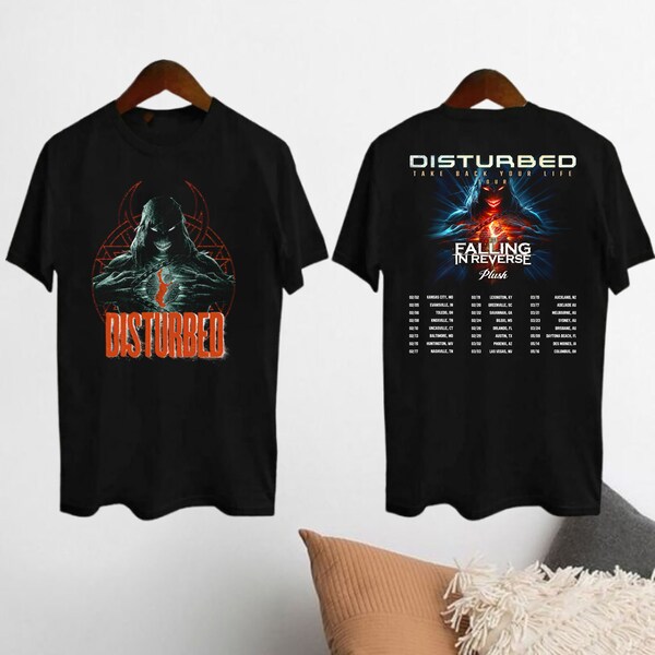 Disturbed Graphic Shirt, Disturbed Take Back Your Life Tour 2024 Shirt, Disturbed Band Fan Gift, Disturbed Rock Band Shirt, Disturbed Merch