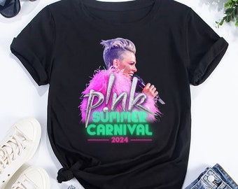 P!NK Pink Sommer Karneval 2024 T-Shirt, P!NK Pink Sängerin Shirt, P!NK 2024 Konzert Merch, Pink Fan Geschenk Shirt