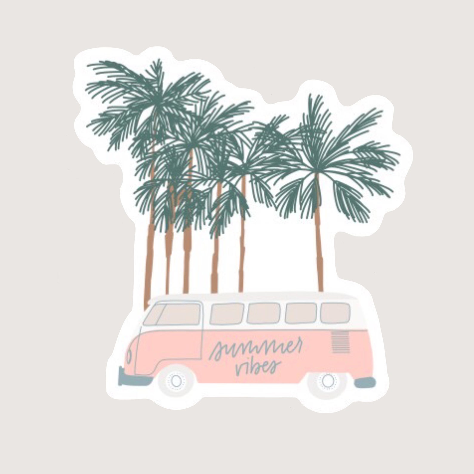 Summer Vibes Sticker Laptop Decal Matte Weatherproof - Etsy