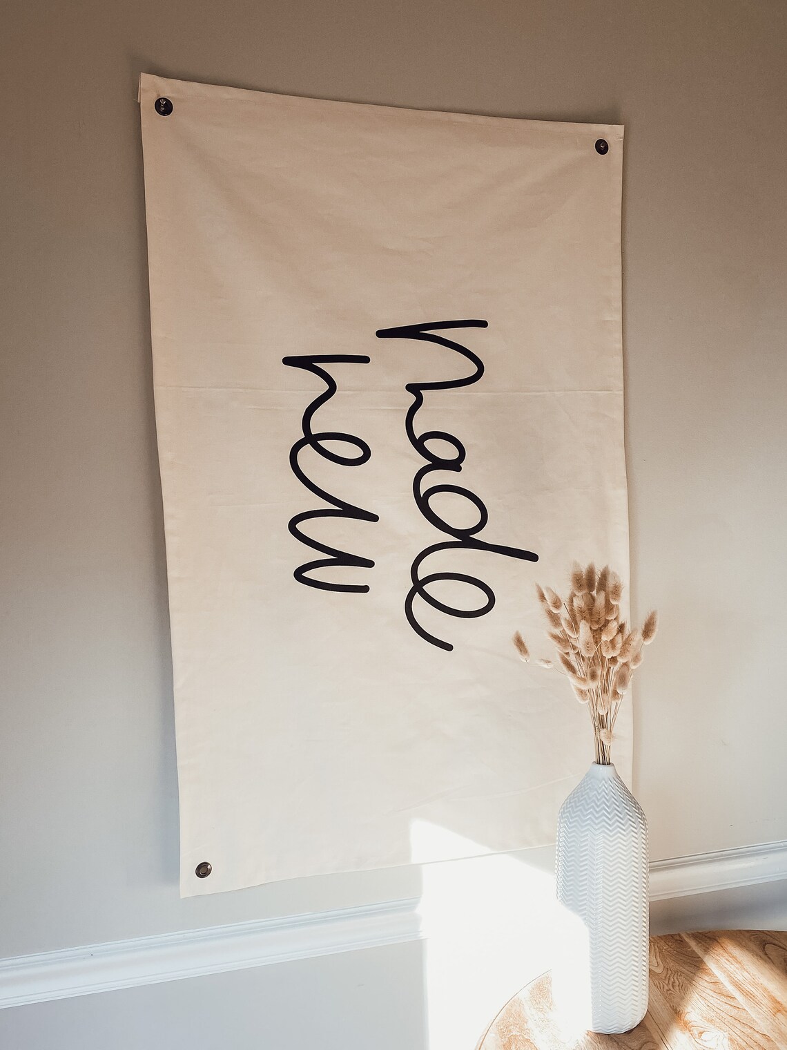 Made New Canvas Flag Large Cotton Canvas Flag Wall Banner Etsy