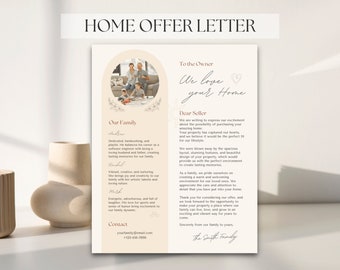 Boho Home Offer Letter, We Love Your Home, Letter to seller, Home Buying Process, House Offer Letter, Editable Home Offer Letter