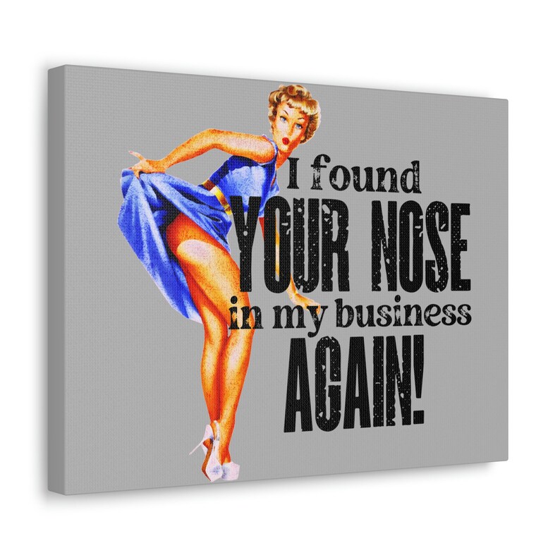 50's Housewife Wall Art Pin up Girl Canvas Wall Art Etsy