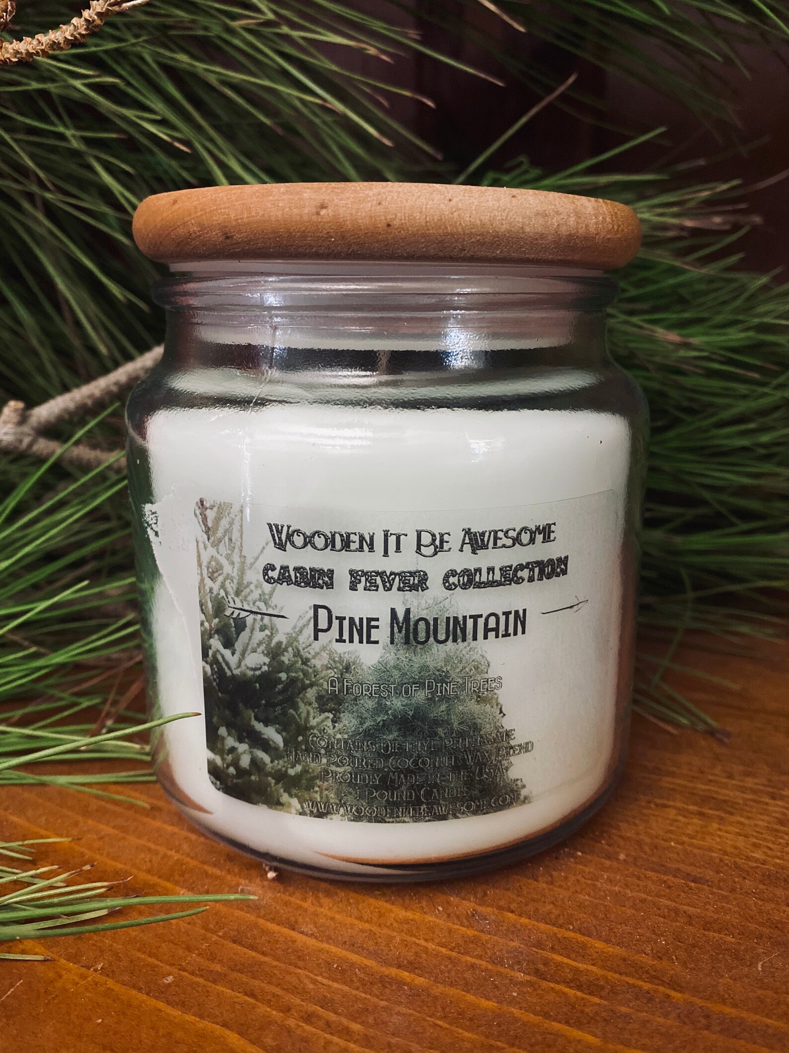 Pine Mountain Scented Candle smells like walking into a Pine Etsy