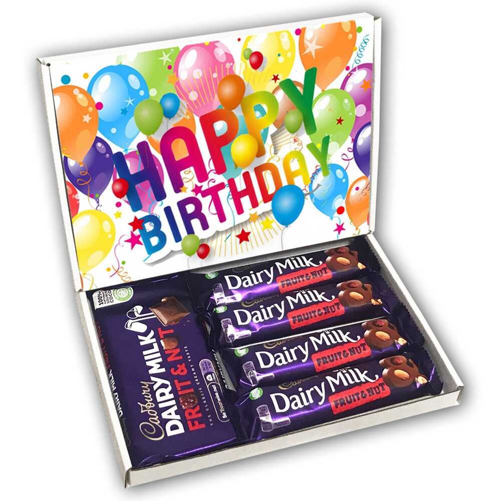 Cadburys Dairy Milk Fruit and Nut Gift Box Birthday Present Etsy UK