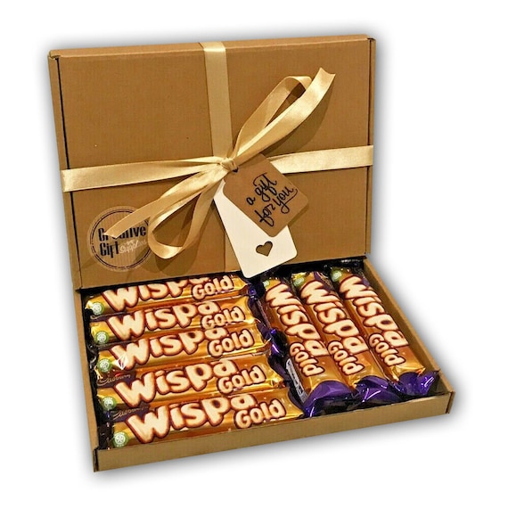 Cadbury Wispa Gold Chocolate Bar Gift Box Hamper Selection Etsy UK