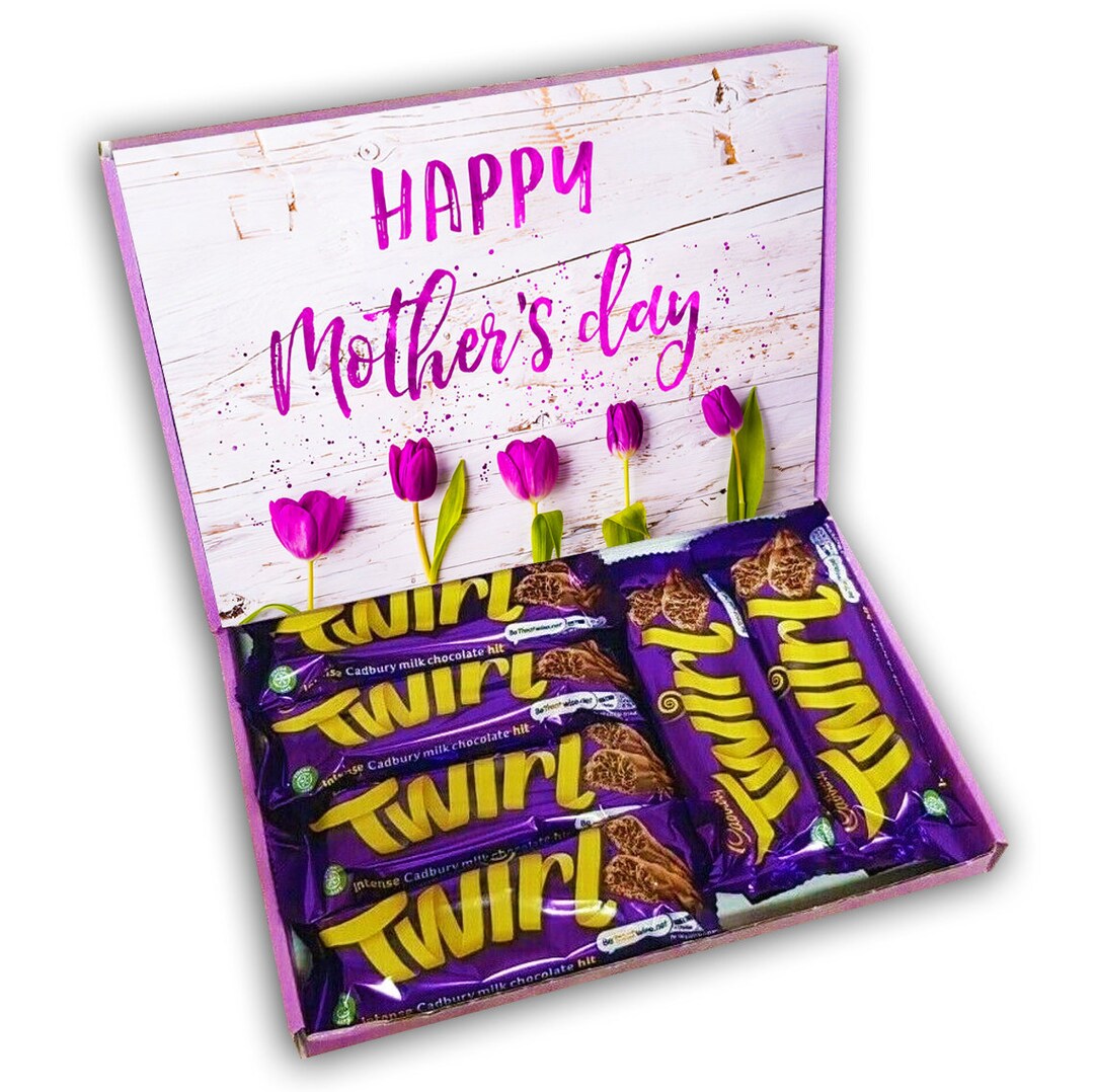 Cadburys Twirl Milk Chocolate Bars Gift Box Hamper Mothers Day Present ...