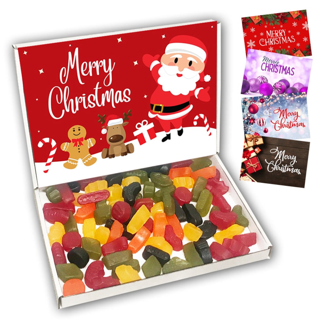 Wine Gums Retro Sweet Gift Box Hamper Christmas Present Personalised