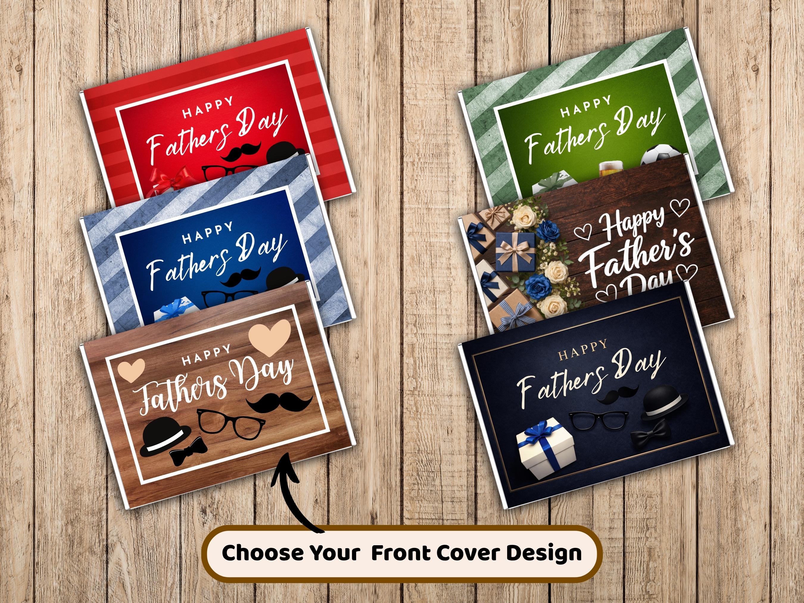 Personalised Father’s Day Chocolate Bars Gift Box – Chocolate Hamper ...