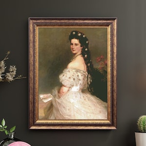 Empress Sissi  Cross Stitch Pattern , Elisabeth of Austria X Stitch,Franz Xaver Winterhalter,Pdf , Famous Paintings , Classic Art,