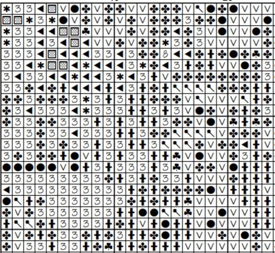 Geisha Numbers Graph Geisha Cross Stitch Pattern , Instant Download , Digital File , Mount ...