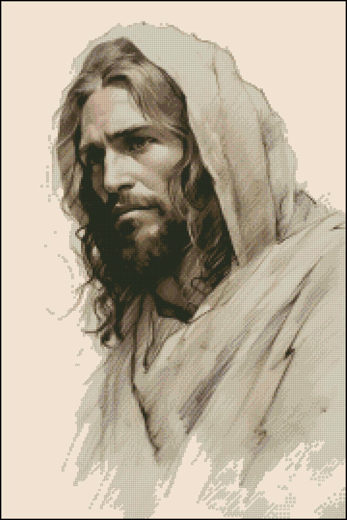 Jesus Cross Stitch Pattern , Pdf , X Stitch Chart , Instant Download ...