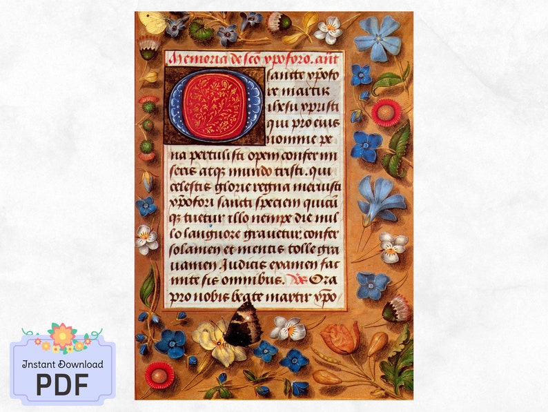 Religious Cross Stitch Pattern , Book of Hours, Pdf , X Stitch Chart ...
