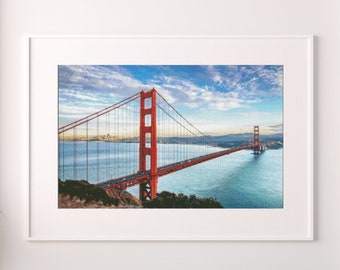 Golden Gate Bridge Cross Stitch Pattern , San Francisco , Instant Download ,PDF