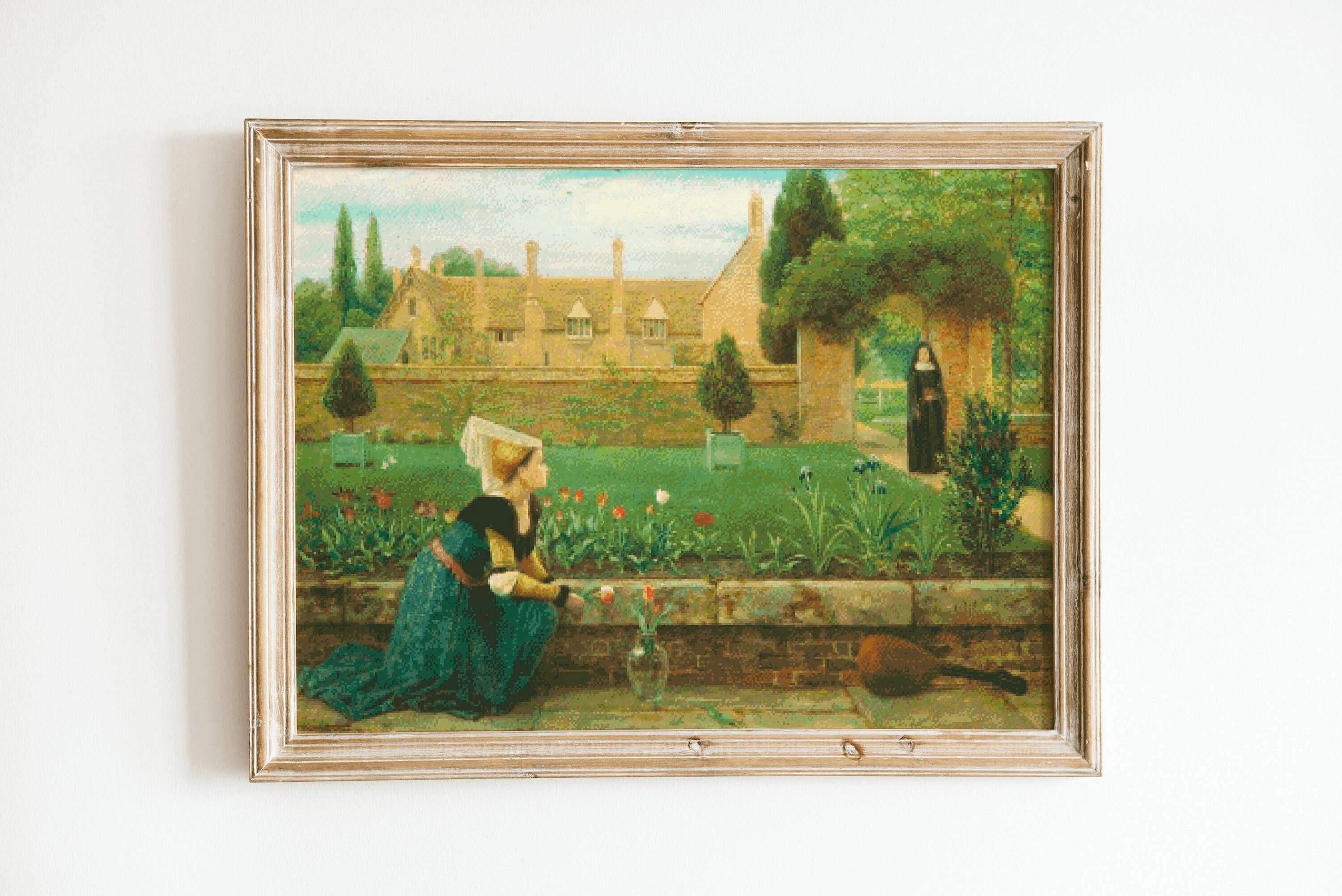 ジョージ・ダンロップ・レスリー作『ポプリ』の額入りアートプリント George dunlop leslie - Etsy 日本