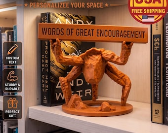 Project Hail Mary Rocky Figure - Sci Fi Desk Decor - Andy Weir Gift - Book Lover Gift - Sci Fi Fan Gift - Custom Sign Text Available