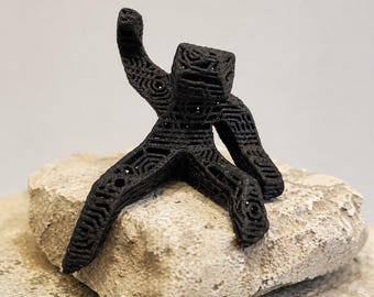Figura de astronauta de Ryland Grace, explorador espacial impreso en 3D inspirado en el Proyecto Ave María, minifigura de ciencia ficción para escritorio.