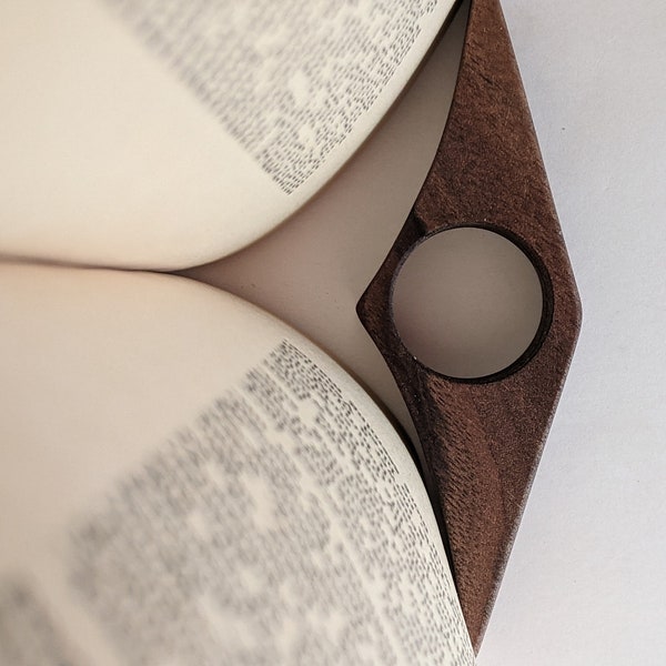 Handcrafted Wooden Book Page Holder