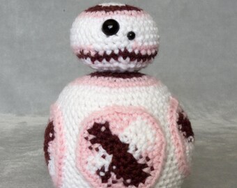 Amigurumi Crochet Toy Kit - Star Wars - BB8 - Pink, Digital Pattern PDF