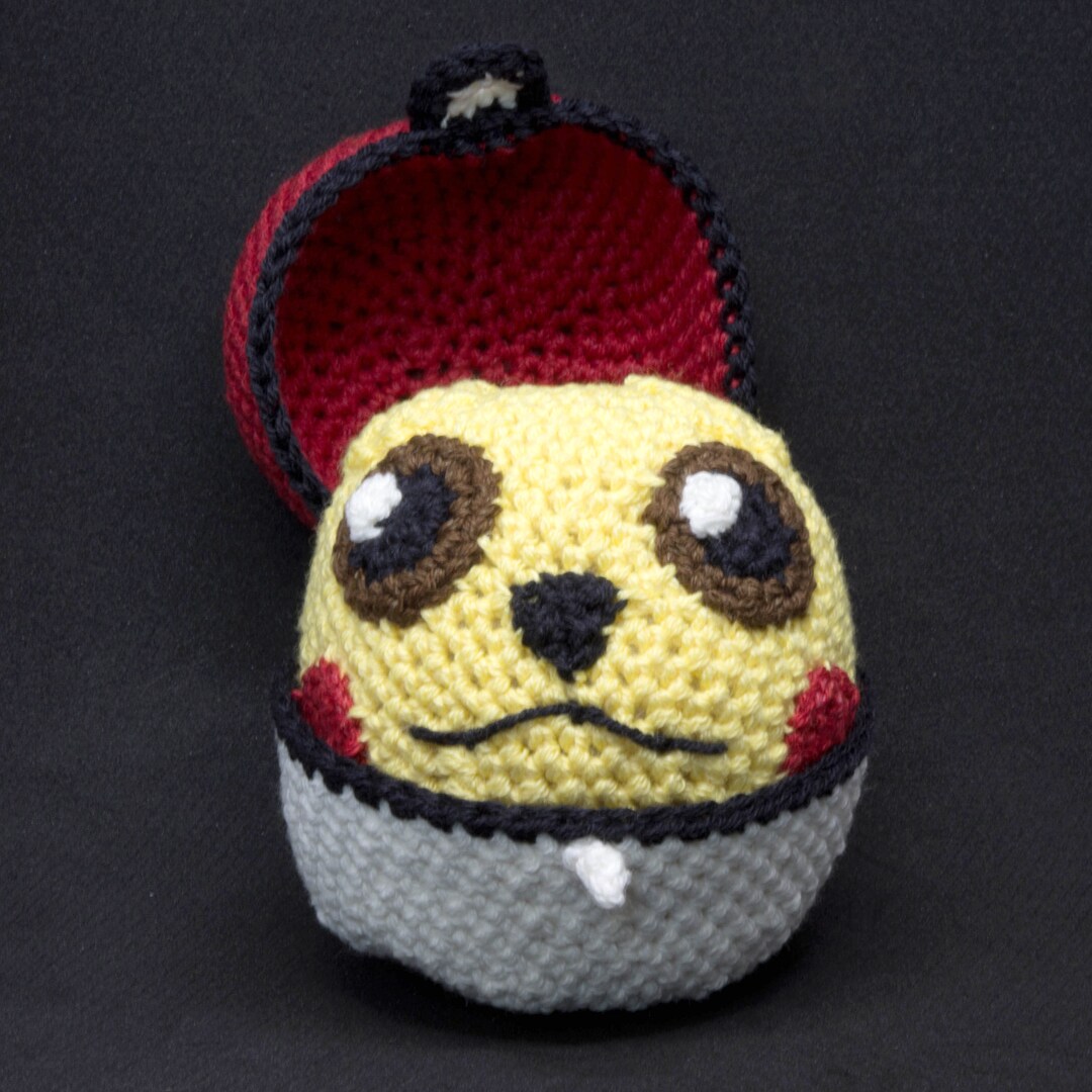 Amigurumi DIY Craft Kit Pokemon Pikachu Pokeball Crochet Etsy