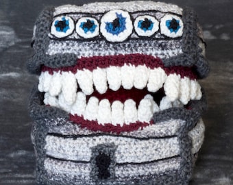 Amigurumi DIY-pysselkit - Dungeon & Dragons - Mimic, Virkmönster digitalt PDF
