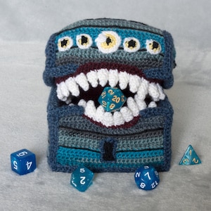 Amigurumi Dice Tray  DIY Craft Kit - Dungeon & Dragons - Mimic, Crochet Digital Pattern PDF