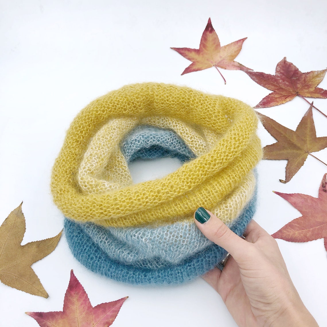 KNITTING PATTERN Autumn Bruma Scarf & Snood // Cowl // Knit Etsy