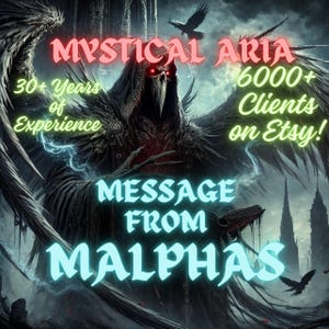 Leitura canalizada de Malphas por Mystical Aria Mensagem Demoníaca Carta Canalizada Direta