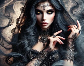 Dark Arts Weibliche Zaubertränke-Hexe Halsstein, Fernbindung von Mystical Aria, Geistführerin und Begleiterin Zaubern
