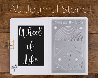 Bullet Journal / Planner Stencil | Wheel of Life | Level 10 Life Template