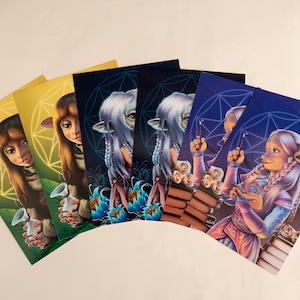 Dark Crystal Age of Resistance Rian, Deet and Brea Art Prints A5