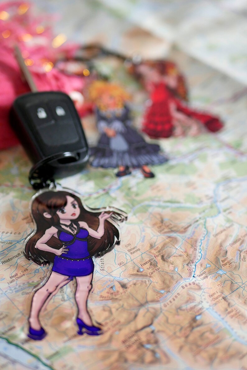 Miss Cloud, Aerith and Tifa Final Fantasy 7 Remake Acrylic Keychain ...