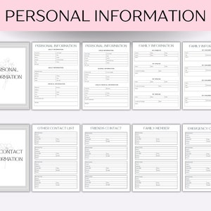 End of Life Planner Printable, Emergency Binder, Death Planner, Life ...