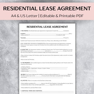 Modèle de contrat de bail résidentiel, Contrat de location imprimable au format PDF, Formulaires pour le propriétaire, Contrat locataire-propriétaire, Demande de location modifiable