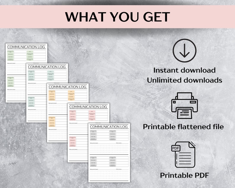 Client Communication Log, Call Log Template, Phone Call Tracker ...